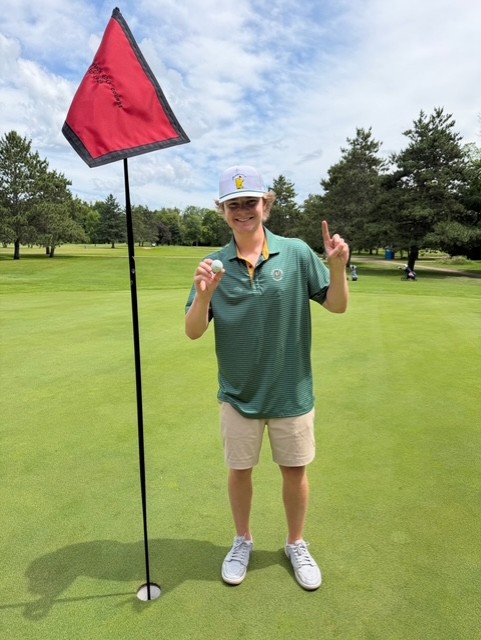 Jake Richards just got his first Hole-in-One! It was witnessed by his dad while enjoying a round on Father's Day at North Branch Golf Course. Congratulations!
