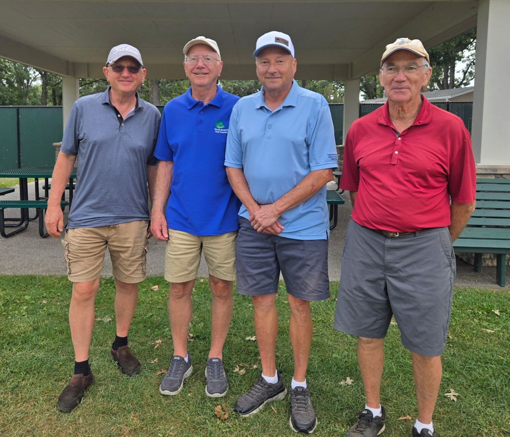 Gary Meinz (Low Net), Jim Nelson (2nd place Low Net), Brian Koehler (2nd place Low Gross) and our Champion Jeff Houle (Low Gross)!